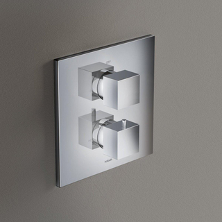 Hotbath Bloke Thermostaat Inbouw Thermostaat Geborsteld Nikkel