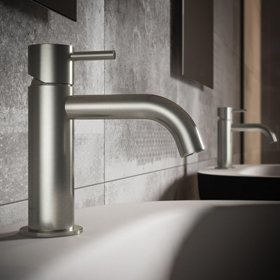 Robinet mélangeur lavabo Hotbath Archie sans bonde inox
