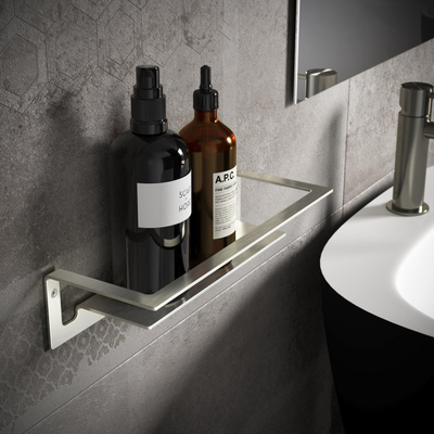 Hotbath Archie Design Douchekorf - recht - mat RVS