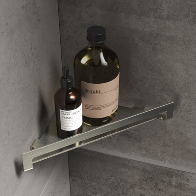 Hotbath Archie Design douchehoekkorf - mat RVS