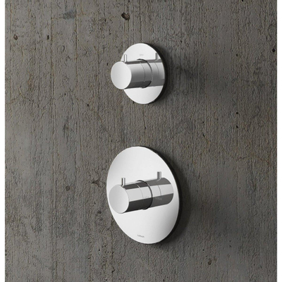 Hotbath Buddy partie de finition mitigeur thermostatique avec 1 robinet d'arrêt chrome