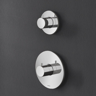 Hotbath Buddy partie de finition mitigeur thermostatique avec 1 robinet d'arrêt chrome