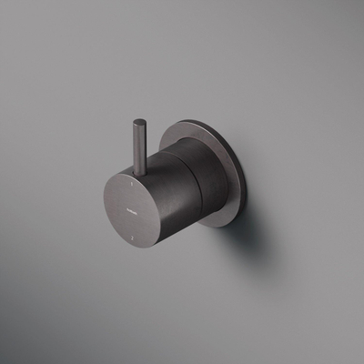 Hotbath Cobber afbouwdeel inbouw 2 functies omstel zwart chroom