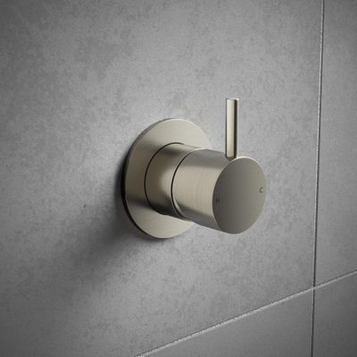 Hotbath Cobber Partie de finition - pour mélangeur de douche - Nickel brossé