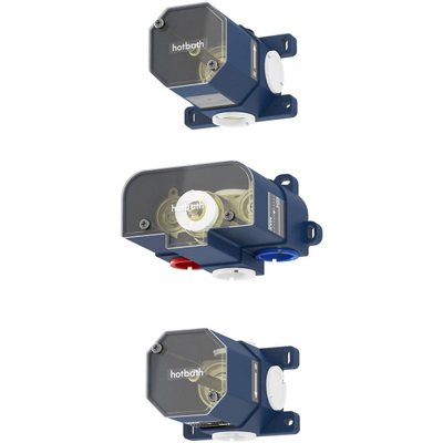 Hotbath Cobber inbouwthermostaat 2 stopkranen geborsteld koper PVD