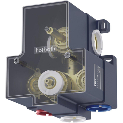 Hotbath Cobber inbouwthermostaat met 2 functies omstel geborsteld messing (goud)