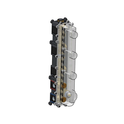 Hotbath Cobber Inbouwthermostaat met 3 pushbuttons verticale plaatsing geborsteld koper PVD