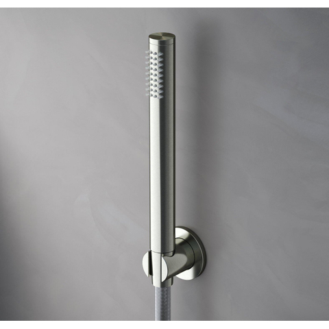 Hotbath Archie Wandsteun - met gewapende doucheslang - 150cm en handdouche AR350 - mat RVS 316 SW230358