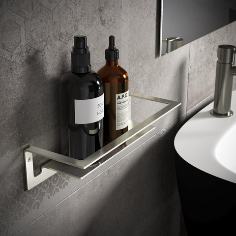 Hotbath Archie Design Douchekorf - recht - mat RVS SW230389