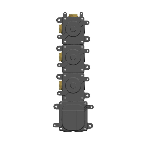 Hotbath Mate Inbouw box Inbouwbox - 3 stopkranen - zwart SW74270