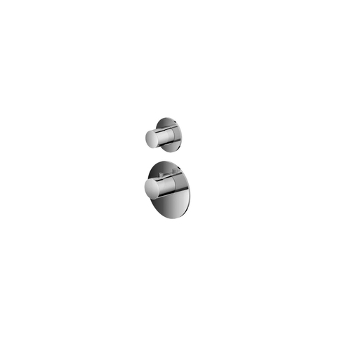 Hotbath Mate Afbouwdeel - voor thermostaat - met 1 stopkraan - hoogglans chroom SW230627