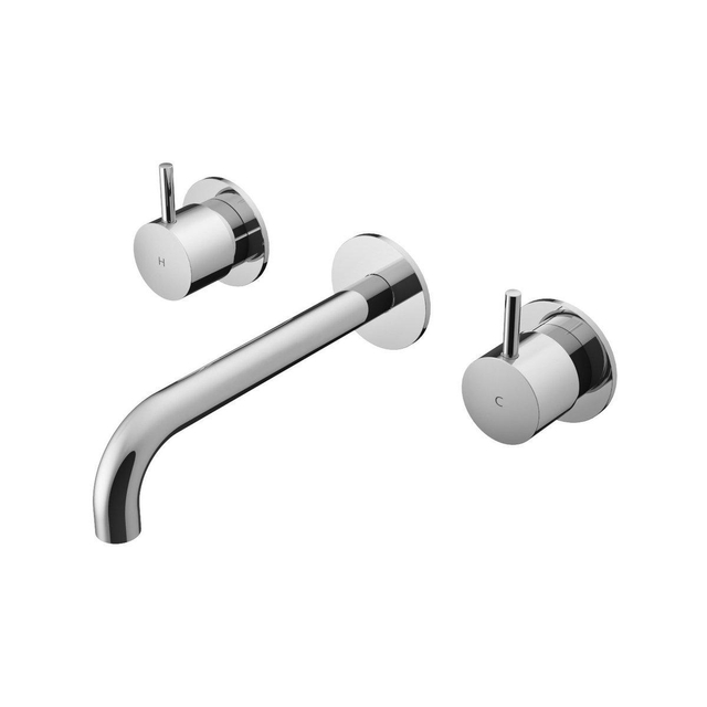 Goedkoopste Hotbath Cobber inbouw wastafelkraan gepolijst messing CB005TEXT18NB HBCB005T
