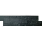 Kerabo wandtegel - 15x60cm - 15mm - Rechthoek - Natuursteen look - Antraciet SW88529