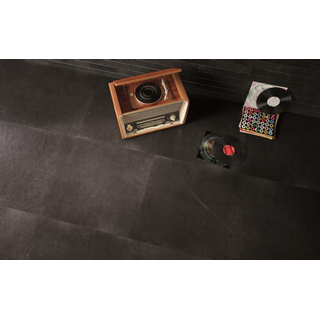 Fap Ceramiche wand- en vloertegel - 60x60cm - 10mm - Vierkant - gerectificeerd - Natuursteen look - Antraciet mat