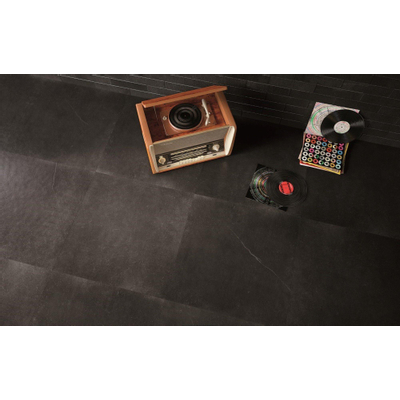 Terravito Ellino carreau mural et de sol - 60x60cm - 10mm - carré - rectifié - aspect pierre naturelle - anthracite mat