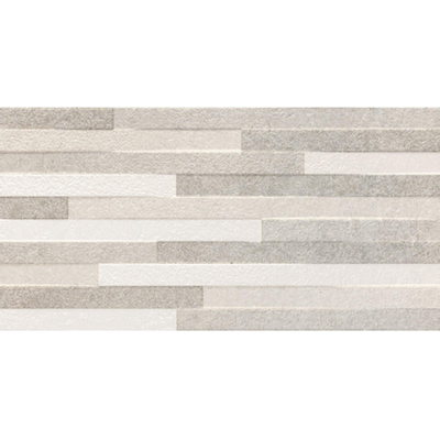Baldocer Ceramica Pierre Grey Decor carrelage mural - 30x60cm - 10mm - Rectangulaire - rectifié - Aspect pierre naturelle - gris mat