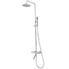 Wiesbaden Caral bad-opbouwset met thermostatische mengkraan chroom SW95639 Wiesbaden Caral bad-opbouwset met thermostatische mengkraan chroom SW95639