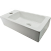 Wiesbaden Rhea S Mini fontein links - 36.5x18x9cm - keramiek - glans wit SW10640