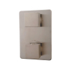 Wiesbaden Rombo afbouwdeel thermostatisch geborsteld staal SW62498 Wiesbaden Rombo afbouwdeel thermostatisch geborsteld staal SW62498