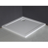 Xellanz Receveur de douche luxueux carré en préimprégné 90x90x4 blanc SW10439