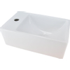 Wiesbaden Rhea XXS lavabo suspendu gauche 30,5 x 18 x 11 cm céramique brillant blanc SW10642
