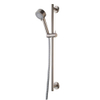 Wiesbaden Unimatch Cadans glijstangset compleet - met handdouche - 3 standen - diameter 8cm - PVD - geborsteld staal (RVS) SW10539
