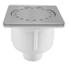 Wiesbaden Doucheplug 10x10 onderuitlaat met waterslot RVS SW10688 Wiesbaden Doucheplug 10x10 onderuitlaat met waterslot RVS SW10688