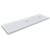Wiesbaden Modul wastafelblad 160x46x5.5cm dubbele wasbakhoogglans wit gelakt SW95886 Wiesbaden Modul wastafelblad 160x46x5.5cm dubbele wasbakhoogglans wit gelakt SW95886