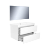 Wiesbaden Vision meubelset met spiegel 80cm wit SW95893 Wiesbaden Vision meubelset met spiegel 80cm wit SW95893