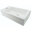 Wiesbaden Rhea S mini fontaine gauche 36,5 x 18 x 9 cm céramique blanc mat SW296025