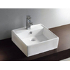 Wiesbaden Larx wastafel 46x46x16.5cm wit SW62637 Wiesbaden Larx wastafel 46x46x16.5cm wit SW62637