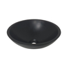 Wiesbaden Valerie vasque à poser ronde 43 x 13 cm solid surface noir mat SW296050