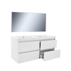 Wiesbaden Vision meubelset met spiegel 120cm wit SW95895 Wiesbaden Vision meubelset met spiegel 120cm wit SW95895