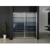 Wiesbaden Slide Porte coulissante pour niche 1700 x 2000 x 8 mm verre clair nano chrome SW295943