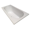 Xellanz Portus RD baignoire encastrée duo 180x80x49 cm acrylique brillant blanc SW75882