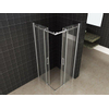 Wiesbaden Entra Hoekinstap cabine - met 2 schuifdeuren - 90x90x200cm - 8mm - nano helder glas - chroom SW295936