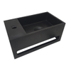 Wiesbaden Julia fontaine gauche 35 x 20 x 16 cm solid surface noir mat SW296060