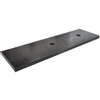 Wiesbaden Modul wastafelblad 160x46x5.5cm dubbele wasbak houtnerf zwart gelakt SW95887 Wiesbaden Modul wastafelblad 160x46x5.5cm dubbele wasbak houtnerf zwart gelakt SW95887