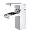 Wiesbaden Rombo waterval kraan inclusief klikwaste chroom SW10593 Wiesbaden Rombo waterval kraan inclusief klikwaste chroom SW10593