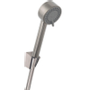 Wiesbaden Unimatch Cadans handdoucheset - met handdouche - 3 standen - diameter 8cm doucheslang en wandhouder kantelbaar - geborsteld staal (RVS) SW10537