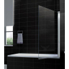 Wiesbaden Palmo Badwand draaibaar - 80x150cm - 6mm - nano helder glas - chroom SW10430