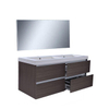 Wiesbaden Vision Ensemble meuble (miroir compris) 120 cm bois nervuré gris SW95899 Wiesbaden Vision Ensemble meuble (miroir compris) 120 cm bois nervuré gris SW95899