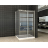 Exellence Block Shower Douchedeur met zijwand 120x80x200cm chroom 8mm dik NANO coating glas SW10427 Exellence Block Shower Douchedeur met zijwand 120x80x200cm chroom 8mm dik NANO coating glas SW10427