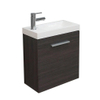 Exellence Emma Meuble lave mains avec vasque 50x25x50cm bois nervuré gris SW95798 Exellence Emma Meuble lave mains avec vasque 50x25x50cm bois nervuré gris SW95798