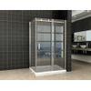 Wiesbaden Pared cabine avec 1 porte coulissante 1200 x 900 x 2000 x 8 mm verre clair nano/chrome SW10426