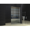 Douche à l'italienne Wiesbaden Comfort 1100 x 2000 x 10 mm verre clair nano/chrome SW10415