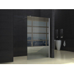 Wiesbaden Comfort Paroi de douche italienne avec profil mural 60x200cm verre avec film nano 10mm SW10408