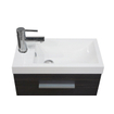 Xellanz Emma meuble lave-mains + lavabo 50 x 25 x 50 cm veinure bois gris SW95798