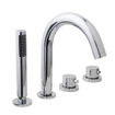 Wiesbaden Caral Inbouw Badrandthermostaat - 4-gats - inclusief inbouwdeel - chroom SW377883