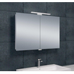 Xellanz Bright Armoire miroir 90x60x14cm avec éclairage LED aluminium SW75890